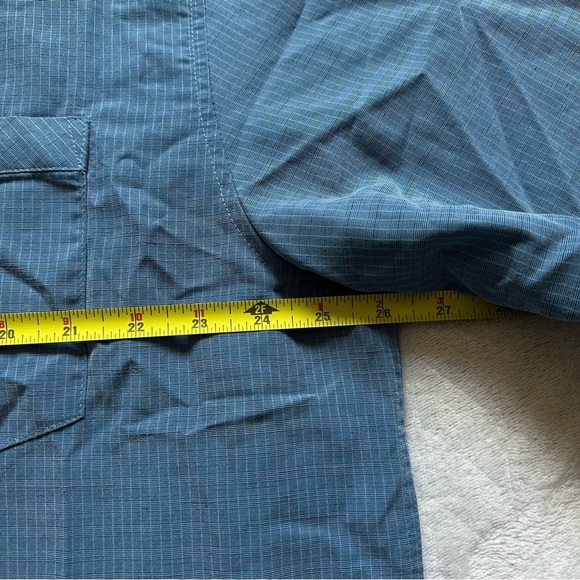Quiksilver Waterman Comfort Fit Button Down Short Sleeve‎ T-Shirt Blue Size 3X - Picture 5 of 6
